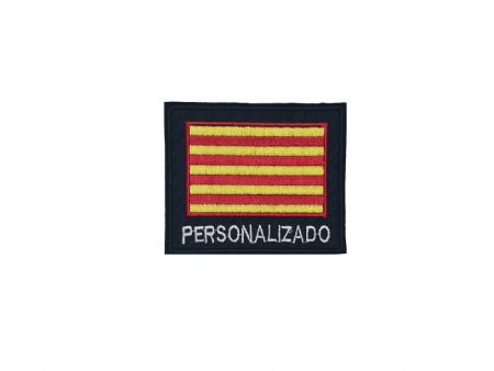 Parche bandera Asturias bordado a color con velcro.